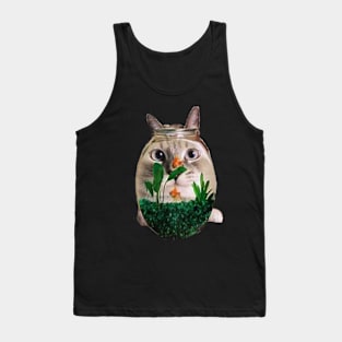 Cat bowl Tank Top